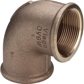 [048090308] 1" Vinkel 90° muffe/muffe Rødgods Silicium Bronze