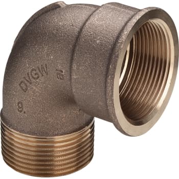 [048092304] 1/2" Vinkel 90° muffe/nippel Rødgods Silicium Bronze