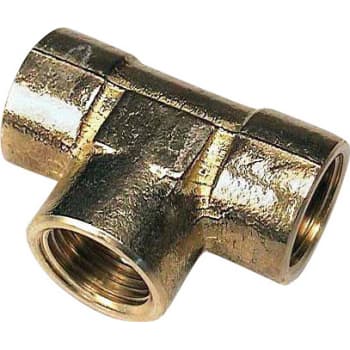 [048130104] 1/2" Tee, messing afzinkningsfri
