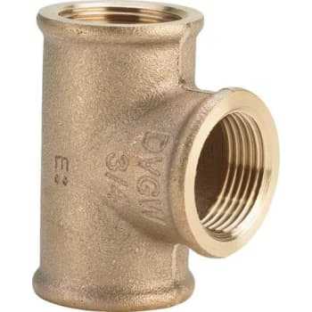 [048130306] 3/4" Tee Rødgods Silicium Bronze