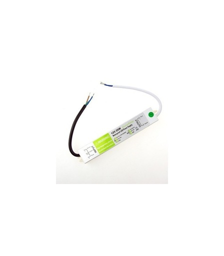 [377] 20W strømforsyning - 12V DC, 1,6A, IP67 vandtæt
