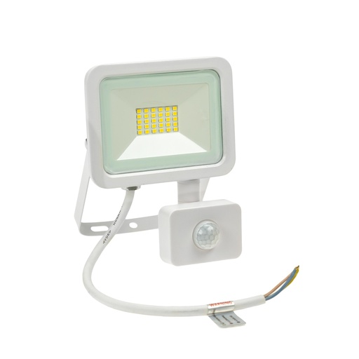 [SLI029042CW-CZUJNIK] 20W LED projektør m. sensor 6000K 1800 Lumen