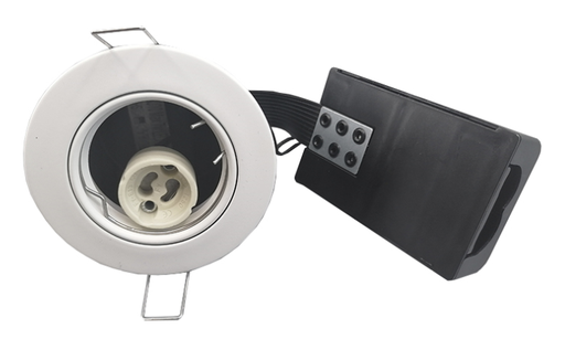 [5442529597] Indbygningsspot 230V GU10  max 7W Led -mat hvid
