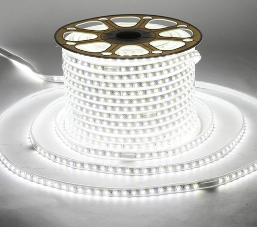 [531-4738] 5 m. vandtæt LED strip 6000k 230V, IP67