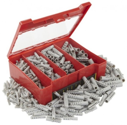 [89244991] praktisk murplugssæt i boks 5-6-8-10mm