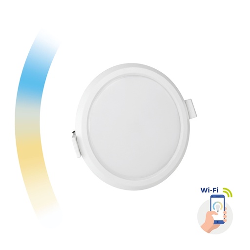 [SLI038015CCT] 6W Led indbygnings panel Ø 112mm med Justerbar kelvin