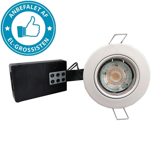 [9597248948] Pro Indbygningsspot m 5,5W DimTone LED pære - Mat hvid