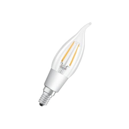 [5657022436] Led Glow Dim Retro Kerte 4,5W 827, 470 lumen E14 vindstød (A++)