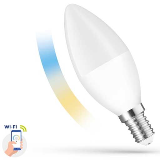 [WOJ+14413] 5W Led pære med WI-FI Og justerbar kelvin E14