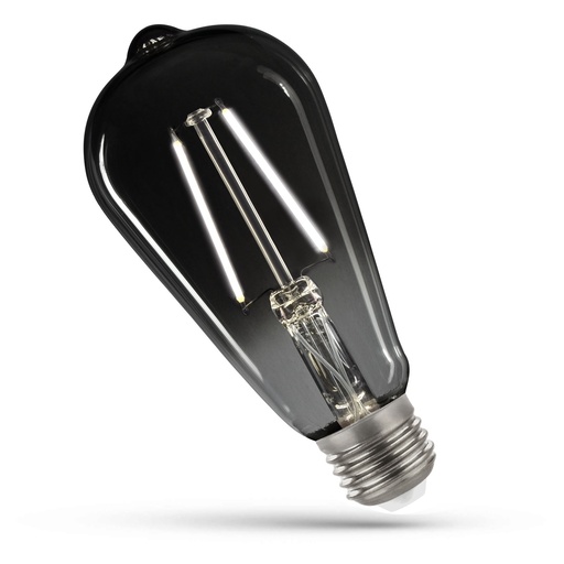 [WOJ+14469] 2,5W LED Pære E27 4000K røgfarvet