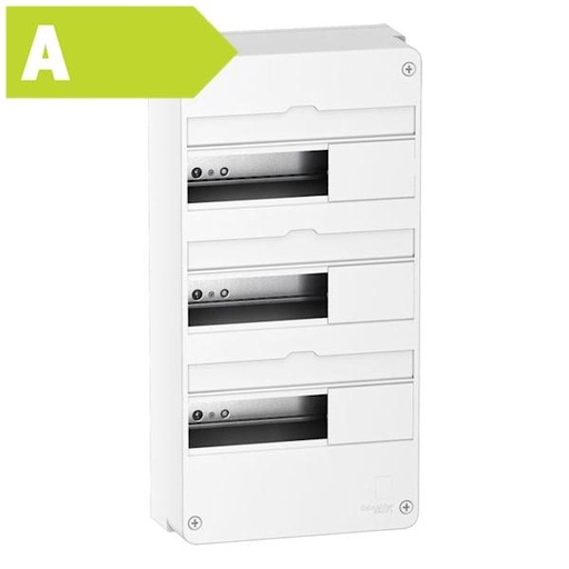 [3316413621] Resi9 CX Gruppetavle 3 x 13 modul, hvid