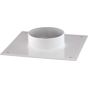 [342969080] Skorstenstilslutning - Kvadratisk flange til Ø80mm rør (L4)