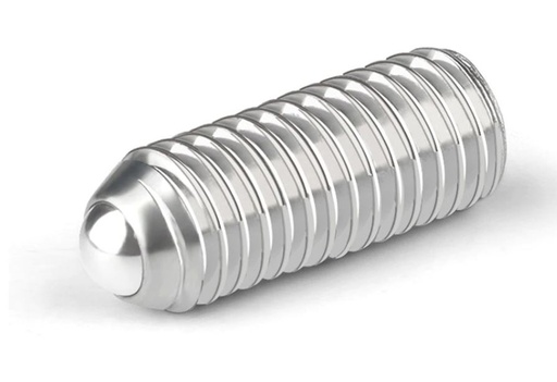 [H27060] Pinolskrue m. fjederkugle - M4x12mm, HEX-2mm (5 stk.)