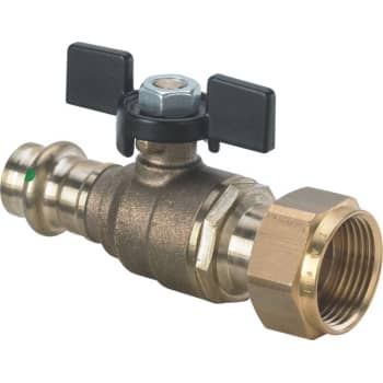 [035626632] Viega easytop kuglehane 18 x 3/4 rødgods