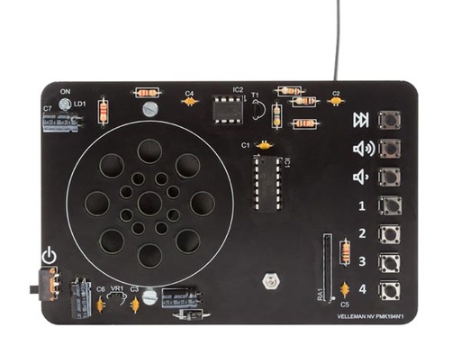 [H35167] FM radio m. digital styring (byggesæt)
