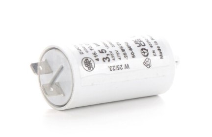 [H65016] MOTOR kondensator - 3,5uF / 400V, Spadestik