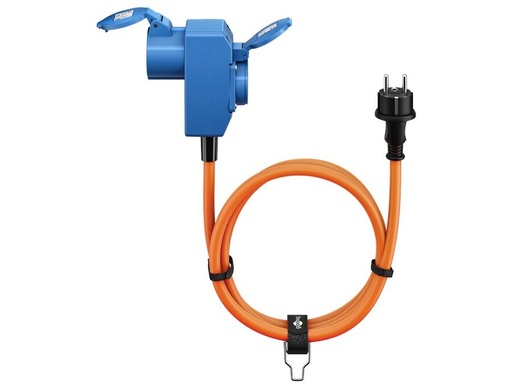[H65001] CEE adapterkabel - CEE7/7 han til CEE 3P hun + 1xJord (1,5m)