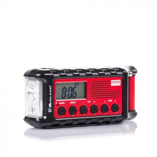 [H55376] ER300 nødradio - AM/FM Radio, 2200mAh powerbank, SOS