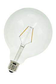 [H41335] G125 filament LED pære - 230V / 2W, E27 (2700K)