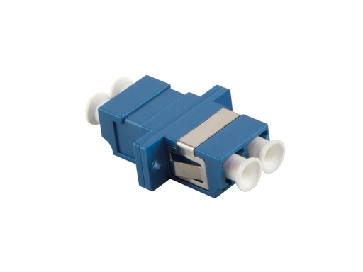 [H41642] Fiber adapter - LC/LC Duplex Singlemode, Blå m. flange