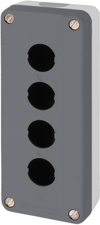 [7517900036] Trykknapkasse 4 huller, tom, XALD04