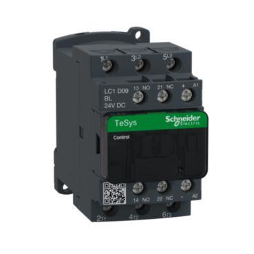 [7522405911] Tesys D kontaktor LC1D09BL, 3P(3 NO) - AC-3 - 440 V 9 A - 24 V DC