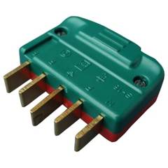 [1928910899] Stikprop 3P+N+J 440V 16A lige brudsikker rød/grøn