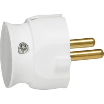 [8728300204] Stikprop Schuko U/J, vinkel, plast, hvid