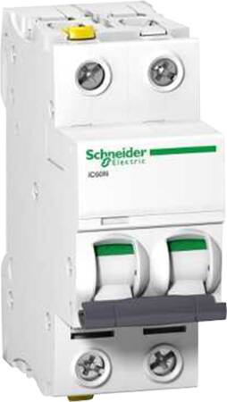 [3322060851] Acti9 Automatsikring iC60N, 2P 6A C, med dobbelt terminal, 36 mm