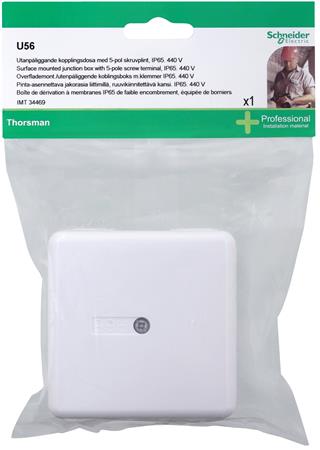 [9139152707] BLIST U56 JUNCT BOX WHITE SCREW TERM