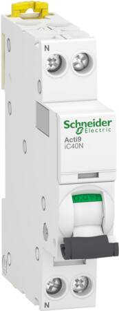 [3322098645] Automatsikring iC40N C 1P+N, 6A, 6/10kA, 1M