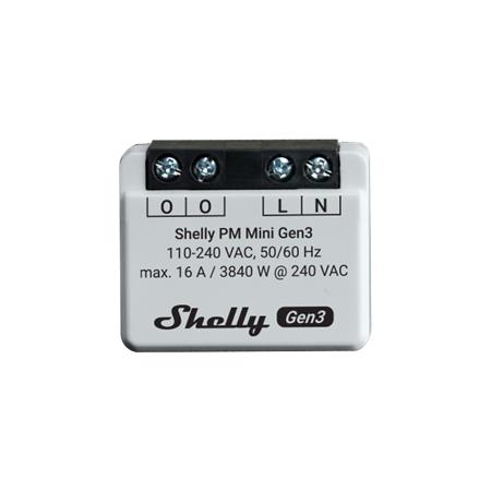[5401026336] Shelly PM Mini (GEN 3) - WiFI effektmåler u/relæ