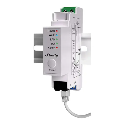 [5401023965] Shelly Pro EM 50A - WiFi 1-faset energimåler 2x50A