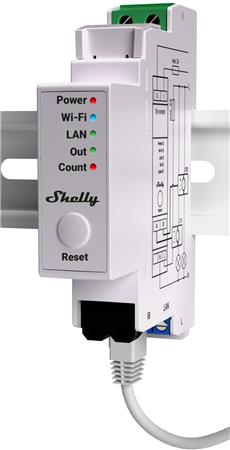 [5401023965] Shelly Pro EM 50A - WiFi 1-faset energimåler 2x50A