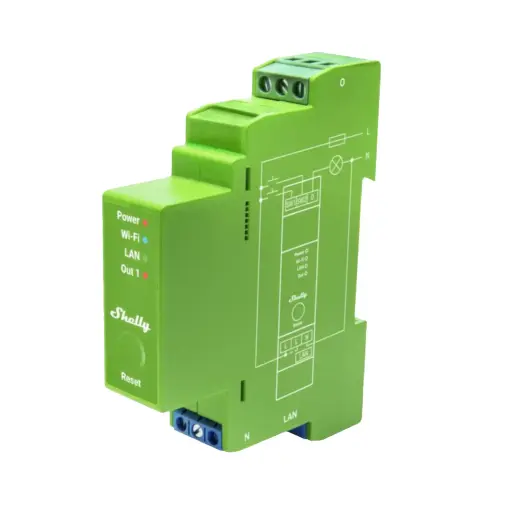 [5401026413] Shelly Pro Dimmer 1PM - WiFi tavlelysdæmper 200W