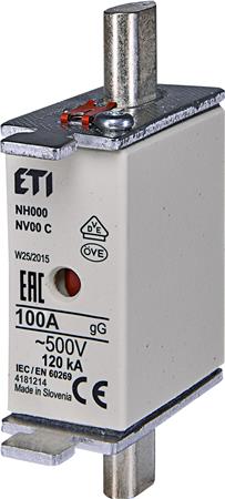 [0825101346] SIKRING NH000 100A GG 500V