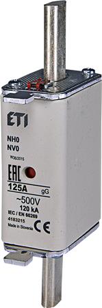 [0825101414] SIKRING NH0 125A GG 500V