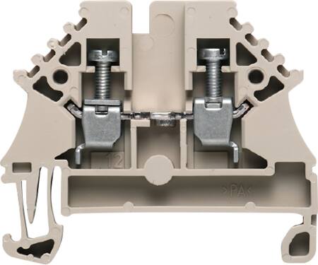 [7921181218] Rækkeklemme WDU 2,5 N beige