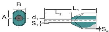 [7921000069] Tylle Isolerede dobbelt 0,5 mm² hvid H 0,5/14D (100) (D)