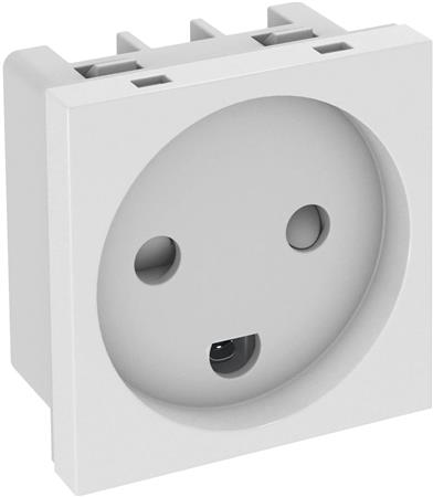 [5401024992] STIKDÅSE  MODUL 45 RAL 9010 ENKELT