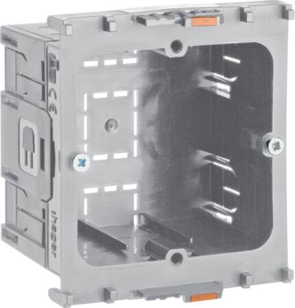 [7936078303] Kanaldåse til 55x55 modul Ecoline for frontmontage, grå