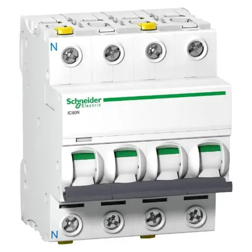 [3P+N10A] Schneider Automatsikring 3 Polet+Nul 10A