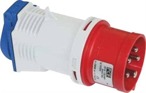 [5428522356] Adapter CEE 16A 5P stikpr./DK-udtag 3P