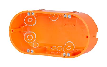 [5411511057] Forfradåse Ø2x68 47mm, med udslagsblanketter, orange