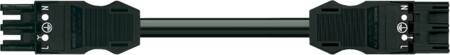 [5428424001] MELLEMKABEL 3G1,5 SORT HF 2 METER