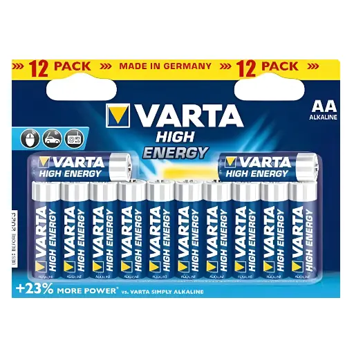 [9494000073] High Energy alkaline AA batteri 12 stk