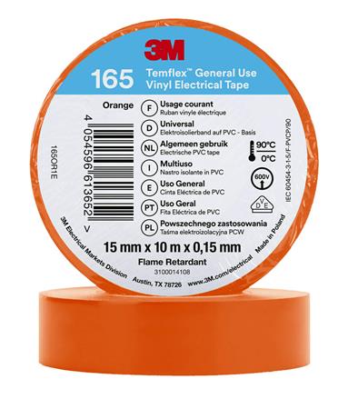 [8739100260] TAPE VINYL 165 15MMX10M ORANGE