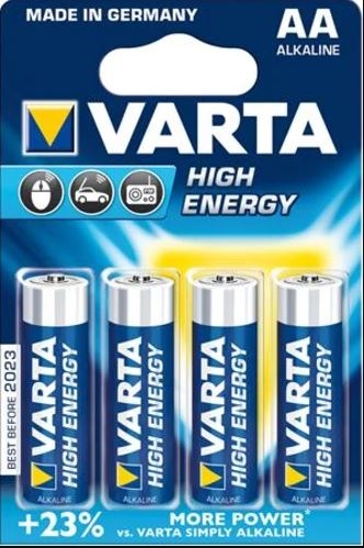 [9494000044] High Energy alkaline AA batteri  4 stk