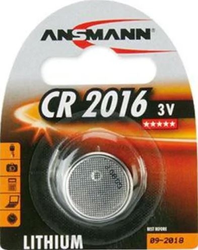[0894101704] CR2016 Lithium 3,0V knapcelle batteri