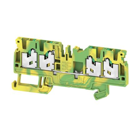 [5401003901] SNAP IN KLEMME 4-POL 2,5MM GUL/GRØN